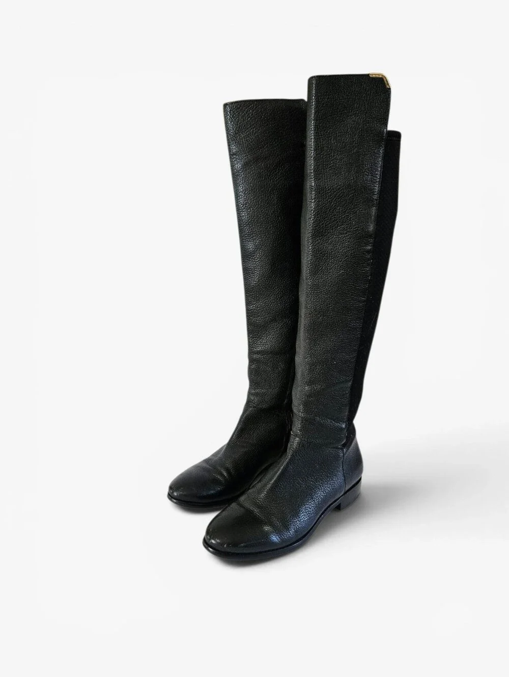 Cole Haan Duchess Over The Knee Leather Quilted Almond Toe Riding Boots 8.5